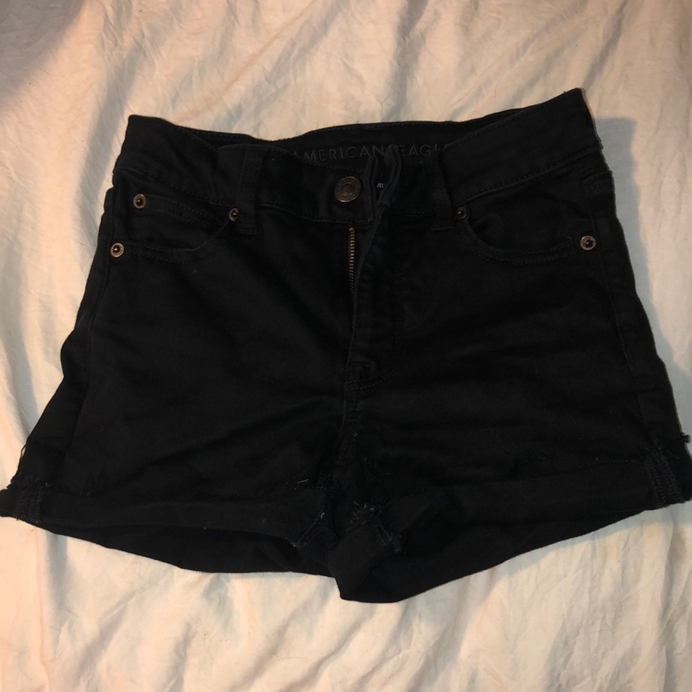 Black high waisted shorts